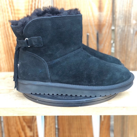 Koolaburra Shoes - Koolaburra by UGG Jaelyn Mini Winter Casual Black Women’s Boots Size 9 Like New
